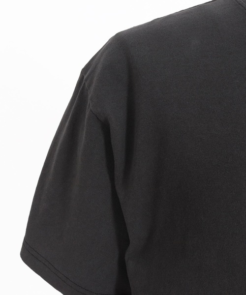 1minute 1second(ワンミニットワンセカンド)の「mt9677-Cursive embroidery aging T-shirt Tシャツ(Tシャツ/カットソー・メンズ・ベージュ×ブラック/ネイビー×ホワイト/ブラック×ホワイト・S/M/L/XL)」の22枚目の写真