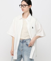 【UNISEX】ALAND/Aロゴ無地半袖シャツ
