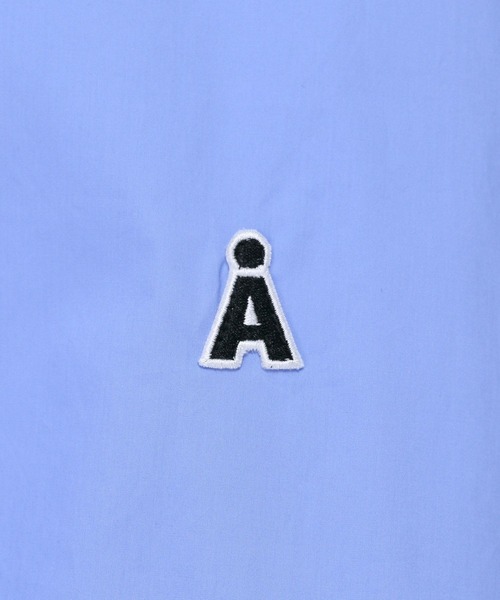 3.3 Field Trip （3.3フィールドトリップ）の「【UNISEX】ALAND／Ａロゴ無地半袖シャツ（シャツ/ブラウス・レディース・ブルー/ホワイト・SMALL/MEDIUM）」の13枚目の写真