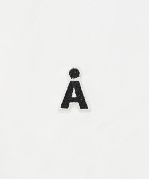 3.3 Field Trip （3.3フィールドトリップ）の「【UNISEX】ALAND／Ａロゴ無地半袖シャツ（シャツ/ブラウス・レディース・ブルー/ホワイト・SMALL/MEDIUM）」の14枚目の写真