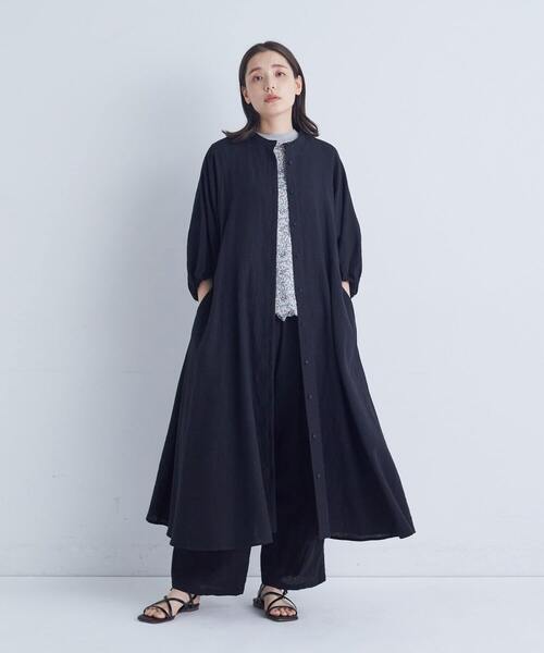 アデュートリステス　リネン　ゆったり　大きめ リヨセル麻ストライプパンツ】｜【ADIEU TRISTESSE(アデュー