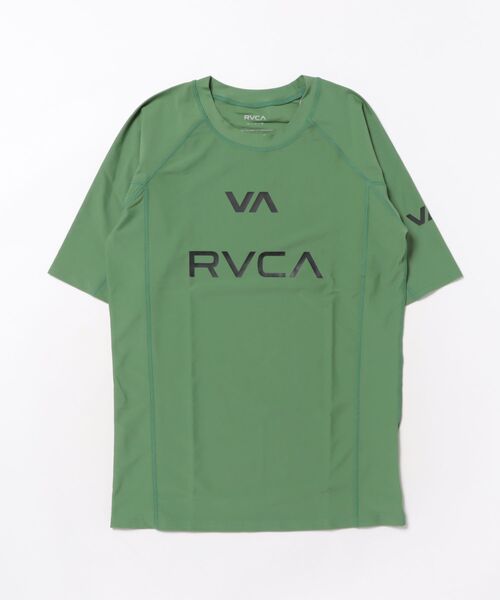 RVCA(ルーカ)の「RVCA メンズ 【VA SPORT】 VA RVCA RASH SS ラッシュガード 【2025年夏モデル】/ルーカロゴ半袖ラッシュガード(水着)(ラッシュガード・メンズ・ブラック/ホワイト/グリーン系その他・SMALL/LARGE/X-LARGE/MEDIUM)」の3枚目の写真