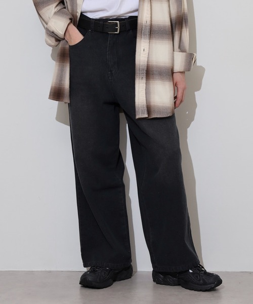 FUNALIVE（ファンアライブ）の「ルーズシルエット加工デニム（デニムパンツ・メンズ・ブルー/ブラック/ネイビー・XL/XXL/M/L）」の4枚目の写真