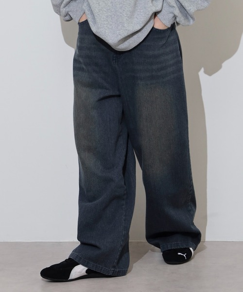 FUNALIVE（ファンアライブ）の「ルーズシルエット加工デニム（デニムパンツ・メンズ・ブルー/ブラック/ネイビー・XL/XXL/M/L）」の10枚目の写真