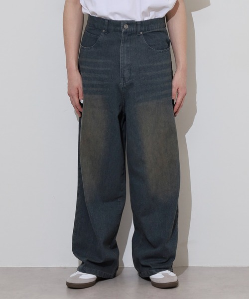 FUNALIVE（ファンアライブ）の「ルーズシルエット加工デニム（デニムパンツ・メンズ・ブルー/ブラック/ネイビー・XL/XXL/M/L）」の17枚目の写真
