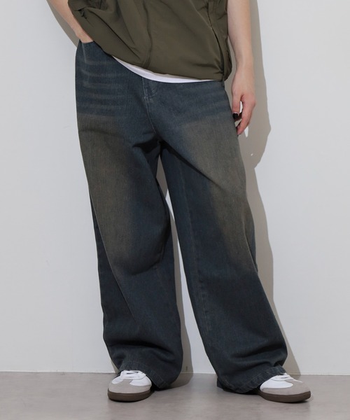 FUNALIVE（ファンアライブ）の「ルーズシルエット加工デニム（デニムパンツ・メンズ・ブルー/ブラック/ネイビー・XL/XXL/M/L）」の12枚目の写真