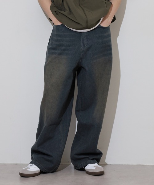 FUNALIVE（ファンアライブ）の「ルーズシルエット加工デニム（デニムパンツ・メンズ・ブルー/ブラック/ネイビー・XL/XXL/M/L）」の13枚目の写真