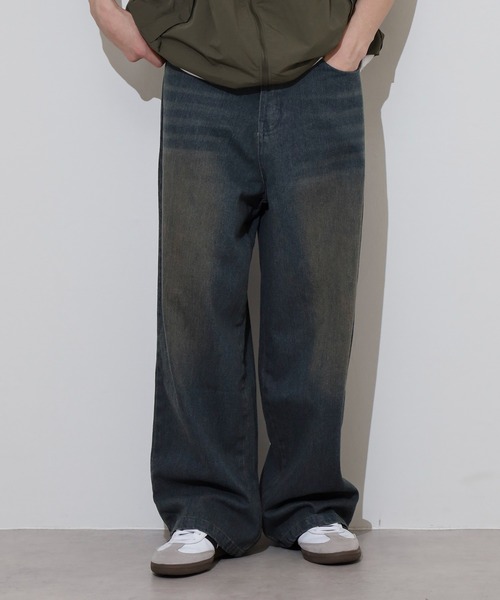 FUNALIVE（ファンアライブ）の「ルーズシルエット加工デニム（デニムパンツ・メンズ・ブルー/ブラック/ネイビー・XL/XXL/M/L）」の14枚目の写真
