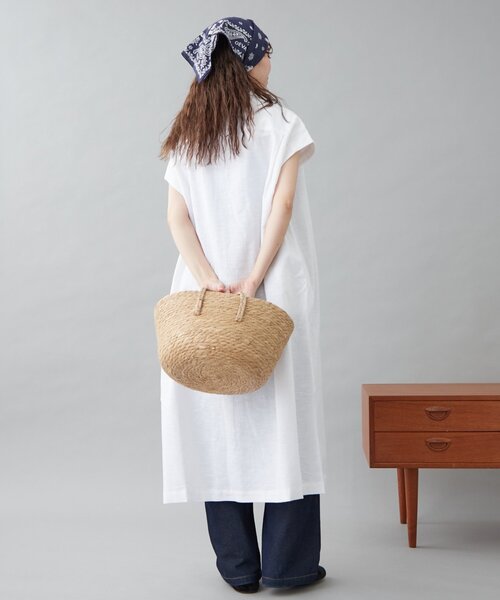 GEVACO（ゲバコ）の「【GEVACO】フレンチスリーブシャツワンピース（ワンピース・レディース・ブラック/ブルー/ホワイト・ONE SIZE）」の10枚目の写真