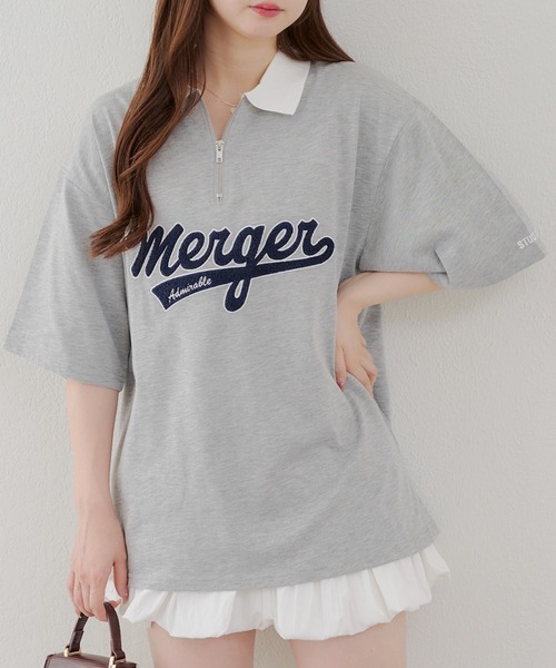 サブぞー様 サガラ刺繍ハーフZIPプルオーバー（Tシャツ/カットソー