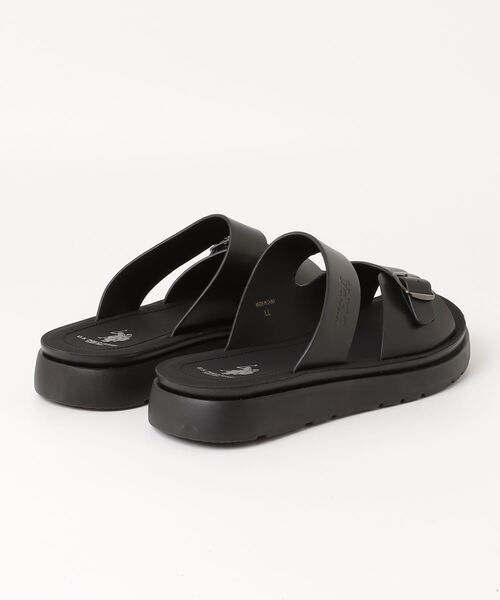 U.S. POLO ASSN.（ユーエスポロアッスン）の「【U.S. POLO ASSN./ユーエスポロアッスン】 ダブルベルト リカバリースライドサンダル（サンダル・メンズ・ブラウン/ブラック・LL/M/L）」の3枚目の写真