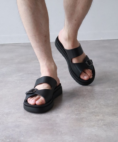 U.S. POLO ASSN.（ユーエスポロアッスン）の「【U.S. POLO ASSN./ユーエスポロアッスン】 ダブルベルト リカバリースライドサンダル（サンダル・メンズ・ブラウン/ブラック・LL/M/L）」の10枚目の写真