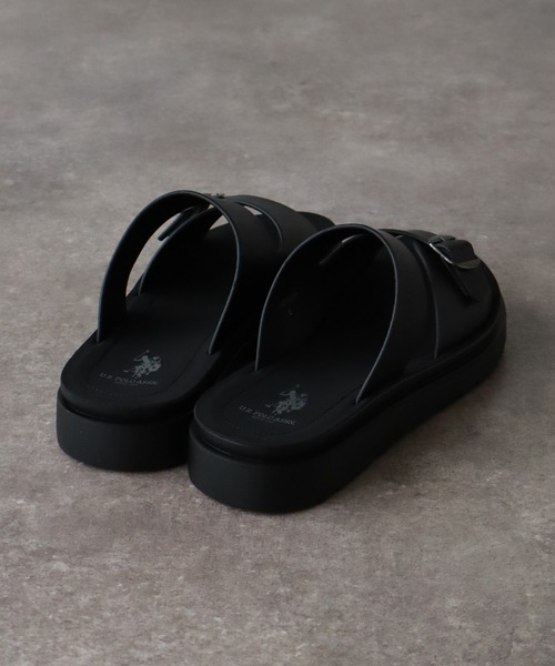 U.S. POLO ASSN.（ユーエスポロアッスン）の「【U.S. POLO ASSN./ユーエスポロアッスン】 ダブルベルト リカバリースライドサンダル（サンダル・メンズ・ブラウン/ブラック・LL/M/L）」の13枚目の写真