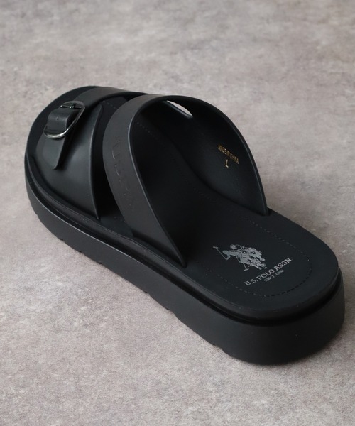 U.S. POLO ASSN.（ユーエスポロアッスン）の「【U.S. POLO ASSN./ユーエスポロアッスン】 ダブルベルト リカバリースライドサンダル（サンダル・メンズ・ブラウン/ブラック・LL/M/L）」の15枚目の写真