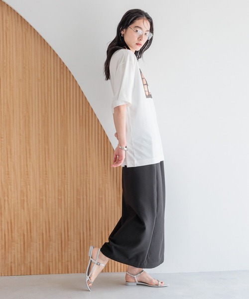 LOWRYS FARM（ローリーズファーム）の「ラップタイトスカート　 327283（スカート・レディース・ブラウン/アイボリー/ブラック・MEDIUM/LARGE）」の5枚目の写真