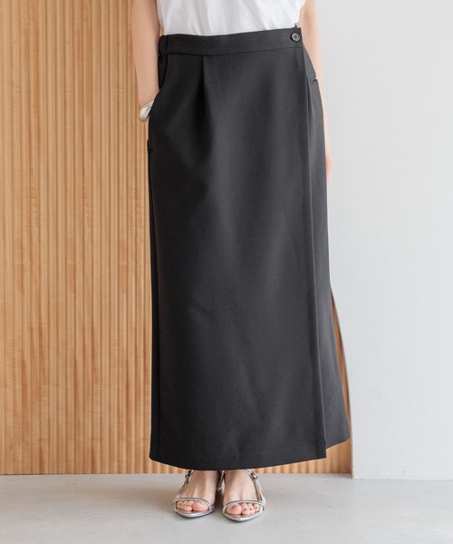 LOWRYS FARM（ローリーズファーム）の「ラップタイトスカート　 327283（スカート・レディース・ブラウン/アイボリー/ブラック・MEDIUM/LARGE）」の8枚目の写真