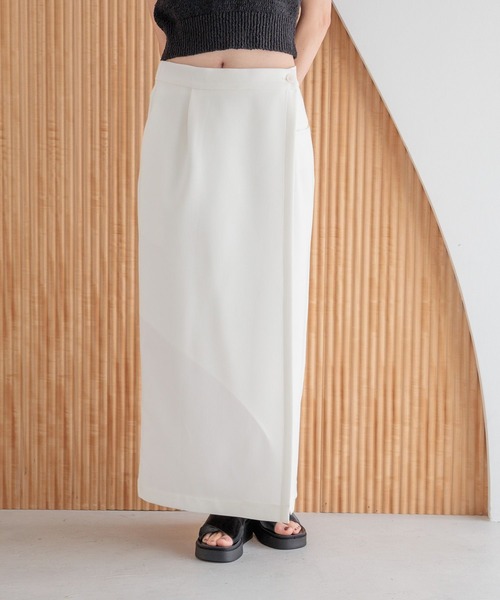 LOWRYS FARM（ローリーズファーム）の「ラップタイトスカート　 327283（スカート・レディース・ブラウン/アイボリー/ブラック・MEDIUM/LARGE）」の13枚目の写真