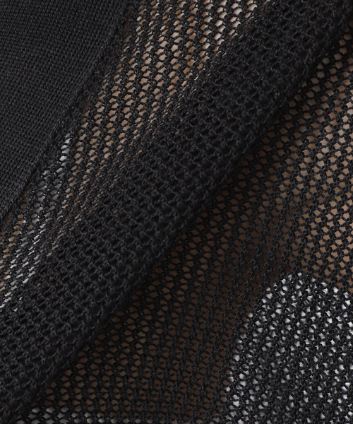 JOURNAL STANDARD relume（ジャーナルスタンダード　レリューム）の「メッシュカーディガン（カーディガン/ボレロ・レディース・カーキ/ブラック/ホワイト・FREE）」の8枚目の写真