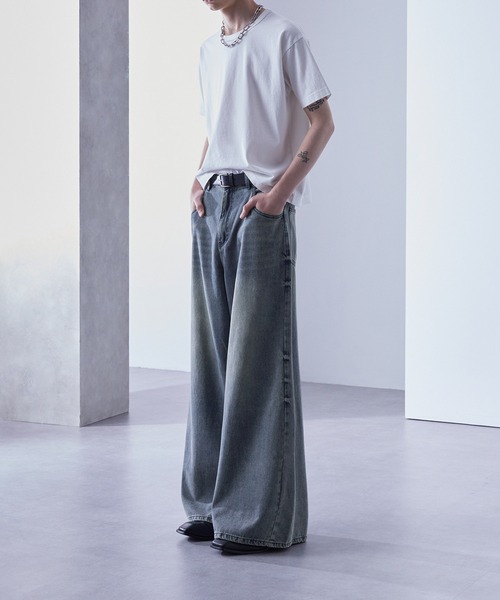 Loose/ルース（ルース）の「ヴィンテージフェード ワイドバギーデニムパンツ【セットアップ対応】（デニムパンツ・メンズ・グレー/ブルー/ブラック/ライトブルー・XS/S/M/L）」の11枚目の写真