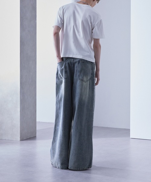 Loose/ルース（ルース）の「ヴィンテージフェード ワイドバギーデニムパンツ【セットアップ対応】（デニムパンツ・メンズ・グレー/ブルー/ブラック/ライトブルー・XS/S/M/L）」の13枚目の写真
