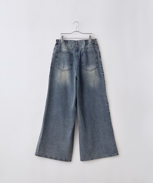 meltthelady⭐︎denim14ブルーデニムバギーパンツ NAVY GOOD STYLE JEANS バギーパンツ レディース
