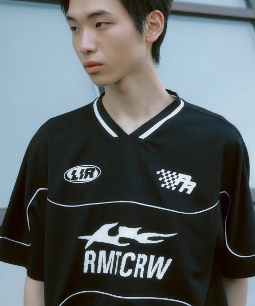 tシャツ A'GEM/9 × .kom 「ROMANTIC CROWN/ロマンティック クラウン」SHINING LOGO FOOTBALL JERS A'GEM/9 × .kom 『ROMANTIC CROWN/ロマンティック クラウン