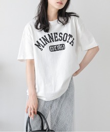 カレッジロゴ オーバーサイズTシャツ