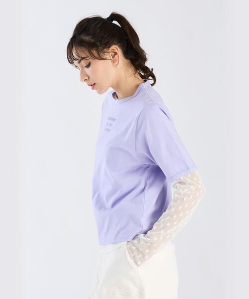 セール】メッセージ プリント 半袖 Tシャツ ”Le premier qui