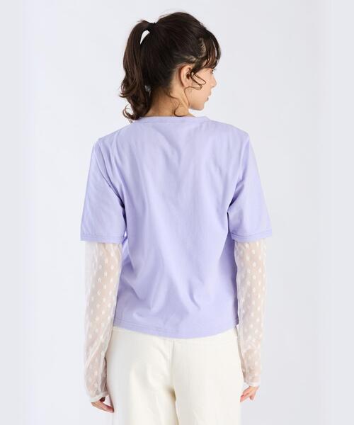 tシャツ メッセージ プリント 半袖 Tシャツ ”Le premier qui voit la mer” レディース メッセージ プリント 半袖 Tシャツ 