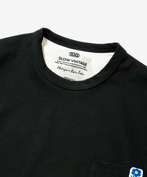 rehacer(レアセル)の「rehacer : Hemline One Flower L/S / ヘムラインワンフラワーポケットロングスリーブカットソー(Tシャツ/カットソー・メンズ・ブラック/グレー/ホワイト・MEDIUM/LARGE/X-LARGE/SMALL)」の7枚目の写真