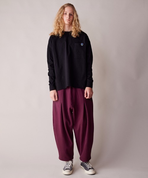 rehacer(レアセル)の「rehacer : Hemline One Flower L/S / ヘムラインワンフラワーポケットロングスリーブカットソー(Tシャツ/カットソー・メンズ・ブラック/グレー/ホワイト・MEDIUM/LARGE/X-LARGE/SMALL)」の11枚目の写真