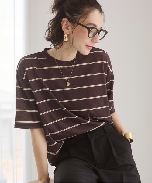 tシャツ シアーL/STee レディース moment+ tシャツ シアースリーブロングTシャツ レディース
