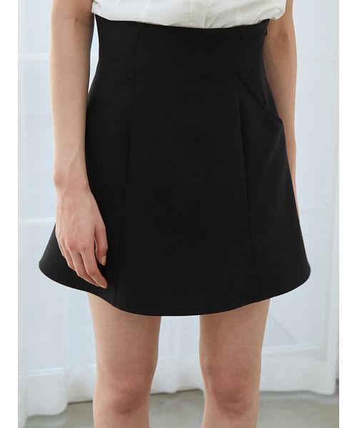 SNIDEL（スナイデル）の「ヘムフレアスカショ（その他パンツ・レディース・その他/ワイン/ブラック・1/0）」の7枚目の写真