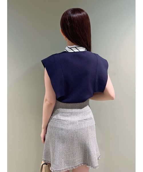 SNIDEL（スナイデル）の「ヘムフレアスカショ（その他パンツ・レディース・その他/ワイン/ブラック・1/0）」の5枚目の写真