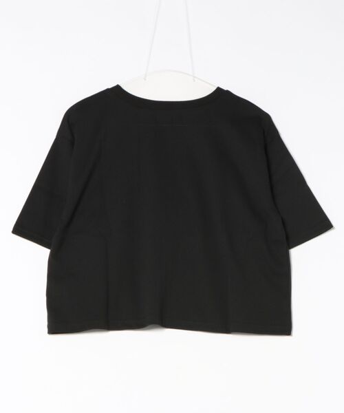 GORGE(ゴージ)の「《立体リボン×猫プリント》レディース 半袖Tシャツ クロップド丈 映えカジュアル 春夏秋(Tシャツ/カットソー・レディース・オフホワイト/ブラック/ブルー・F)」の4枚目の写真