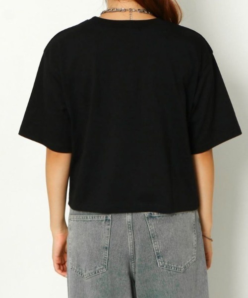 GORGE(ゴージ)の「《立体リボン×猫プリント》レディース 半袖Tシャツ クロップド丈 映えカジュアル 春夏秋(Tシャツ/カットソー・レディース・オフホワイト/ブラック/ブルー・F)」の12枚目の写真