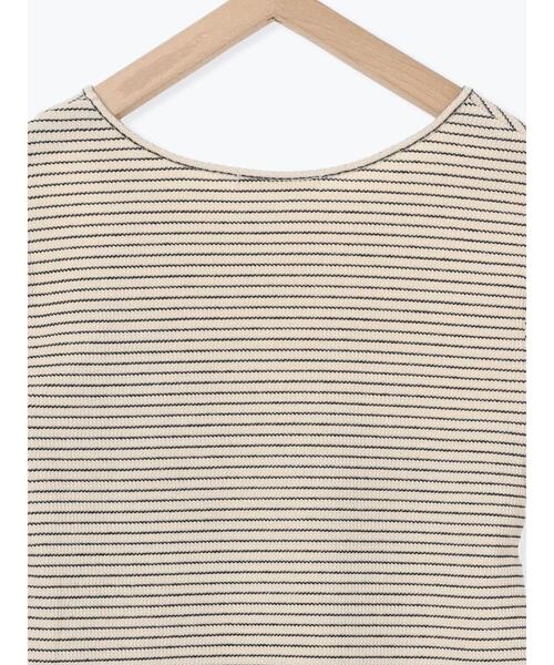 ehka sopo(エヘカソポ)の「ボーダーカットアウトプルオーバー(Tシャツ/カットソー・レディース・ブラック/キナリ/ピンク・F)」の20枚目の写真