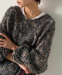 Classical Evon（クラシカルエヴォン）の「【Classical Evon】全方位モテの冬スタイルを叶える1枚。ローゲージ針抜きパフニット（ニット/セーター）」