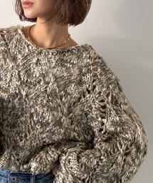 Classical Evon（クラシカルエヴォン）の「【Classical Evon】全方位モテの冬スタイルを叶える1枚。ローゲージ針抜きパフニット（ニット/セーター）」