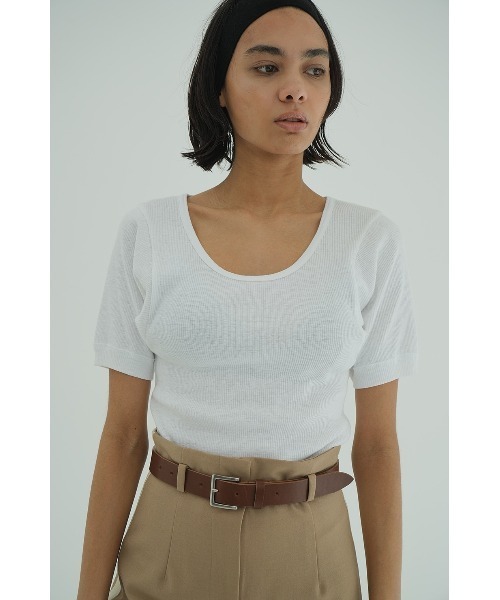 トップス CLANE SCOOP LINE RIB TOPS SCOOP LINE RIB TOPS｜TOPS(トップス)｜CLANE OFFICIAL ONLINE STORE