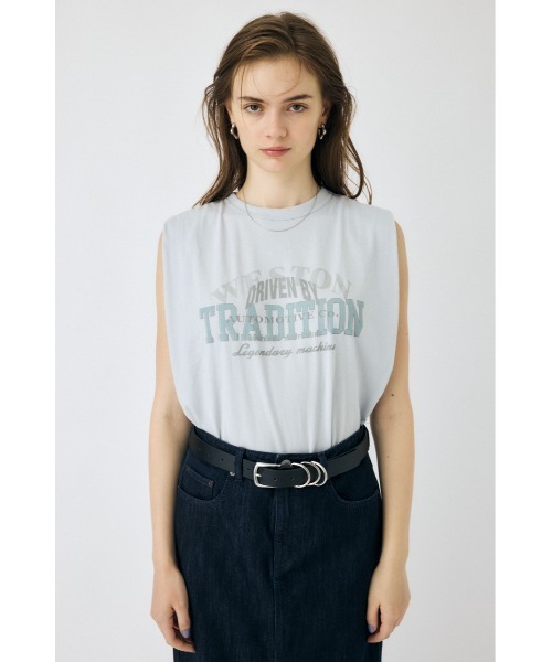 OVERLAPPING LOGOS N/S Tシャツ（Tシャツ/カットソー）｜MOUSSY