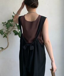 バックリボンオールインワン