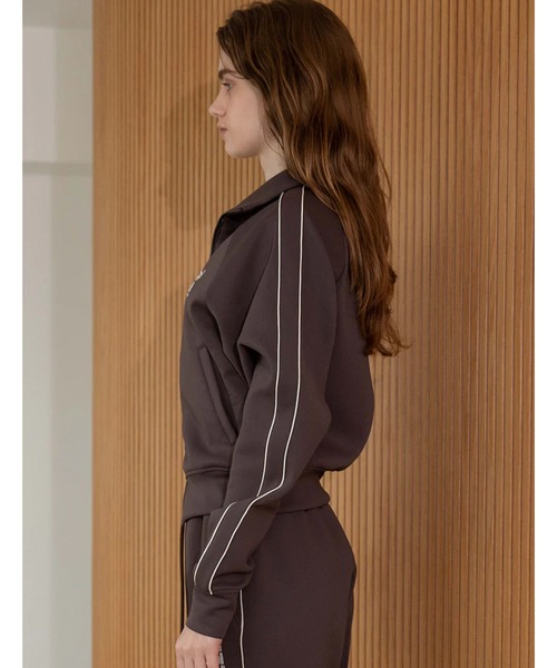 IRAL(アイラル)の「W ZIP TRACK JACKET(ジャージ・レディース・チャコールグレー/ブラック/グレー・FREE)」の19枚目の写真