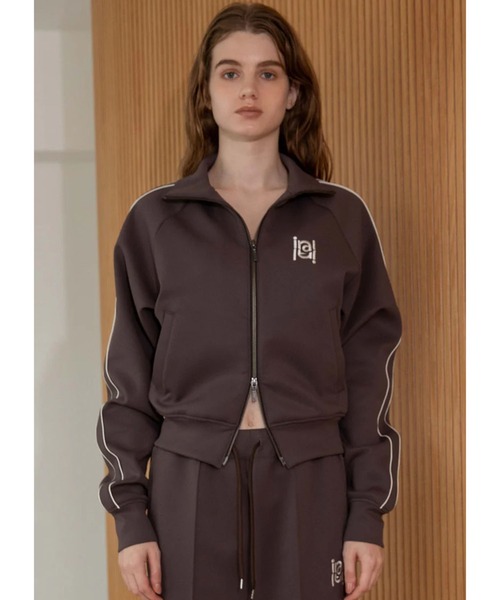 IRAL(アイラル)の「W ZIP TRACK JACKET(ジャージ・レディース・チャコールグレー/ブラック/グレー・FREE)」の20枚目の写真