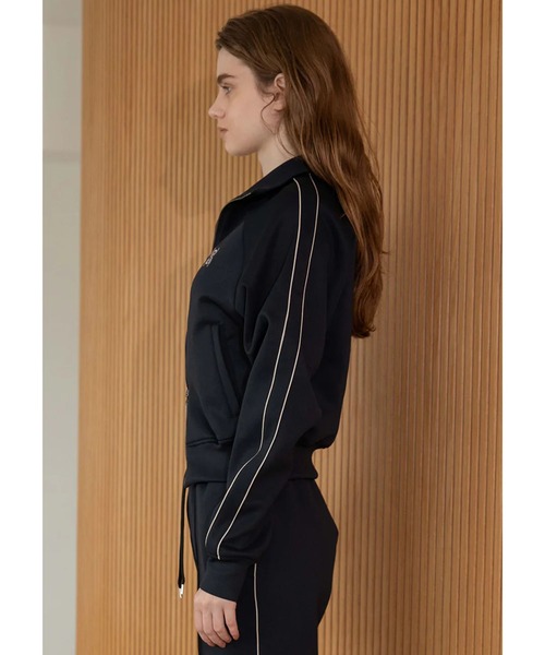 IRAL(アイラル)の「W ZIP TRACK JACKET(ジャージ・レディース・チャコールグレー/ブラック/グレー・FREE)」の15枚目の写真