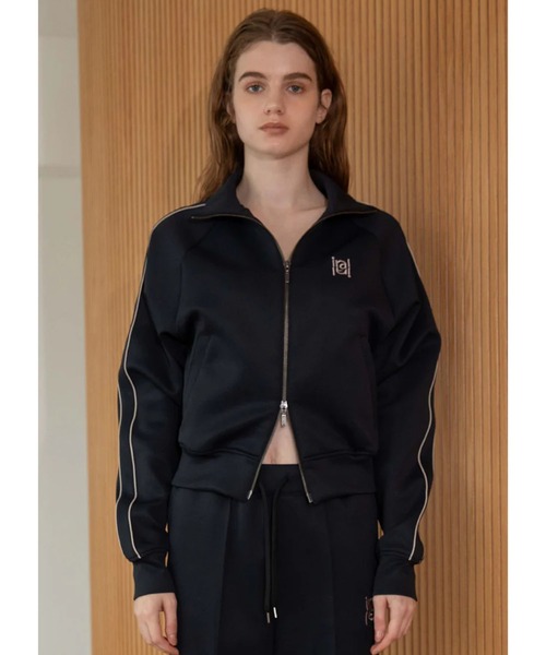 IRAL(アイラル)の「W ZIP TRACK JACKET(ジャージ・レディース・チャコールグレー/ブラック/グレー・FREE)」の16枚目の写真