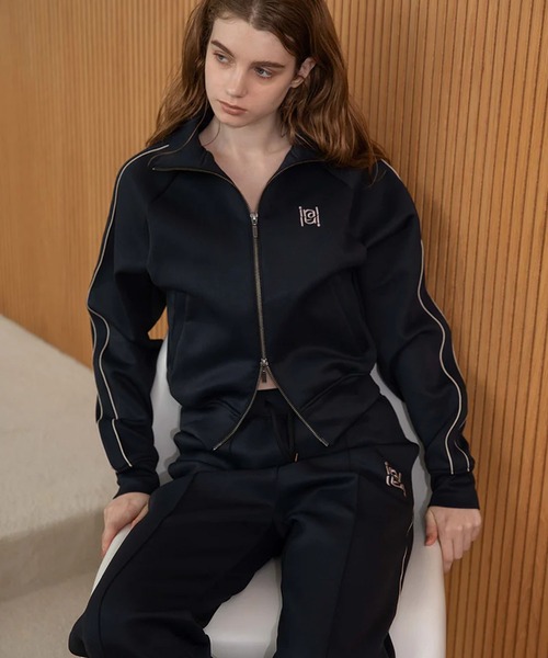 IRAL(アイラル)の「W ZIP TRACK JACKET(ジャージ・レディース・チャコールグレー/ブラック/グレー・FREE)」の6枚目の写真