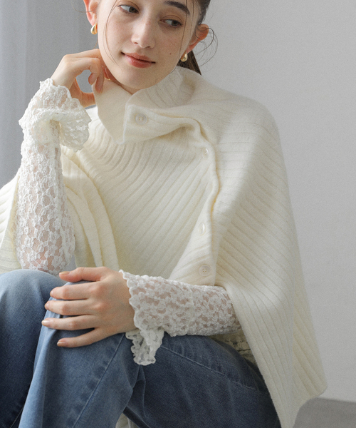 セール】many way ウールケープストール（ストール/ショール）｜La