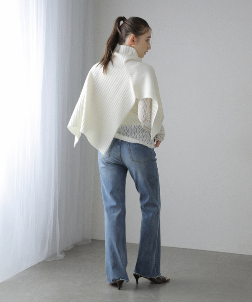 La TOTALITE（ラトータリテ）の「many way ウールケープストール（ストール/ショール・レディース・チャコールグレー/キャメル/アイボリー・FREE）」の21枚目の写真