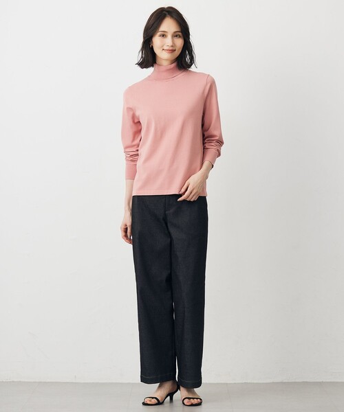 J.PRESS Ladies(J.プレス レディス)の「【WEB限定カラーあり】ハイパワーデニムツイル ワイドパンツ(その他パンツ・レディース・ベージュ系/ブラック系/ネイビー系・S/XS/XXS)」の20枚目の写真